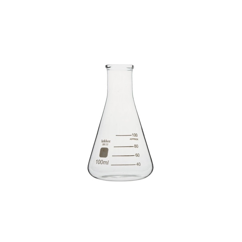 Pahar Erlenmayer cu gat ingust - 100 ml
