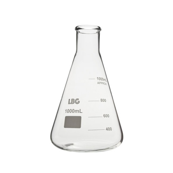 Pahar Erlenmayer cu cat ingust - 2000 ml