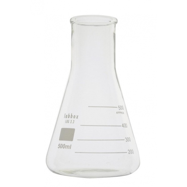 Pahar Erlenmayer cu gat larg - 500 ml