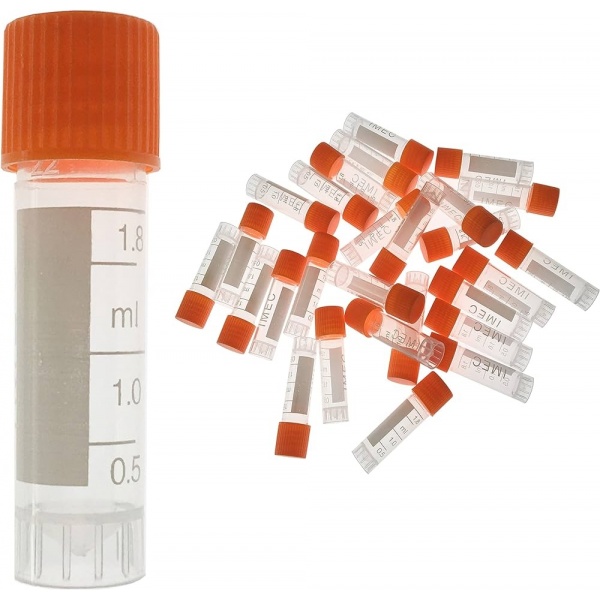 Criotub gradat, dop cu filet exterior 2 ml - 500 buc