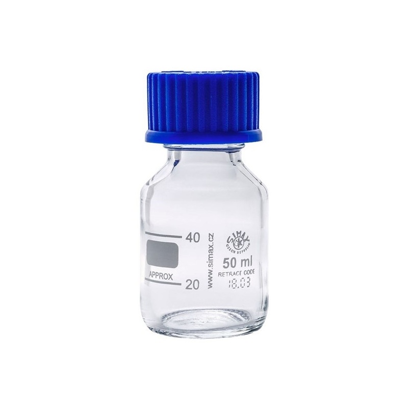 Sticla de laborator autoclavabila cu capac - ISO 4796 - 50 ml 2