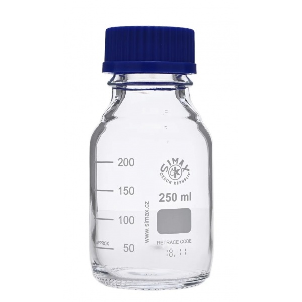 Sticla de laborator autoclavabila cu capac - ISO 4796 - 250 ml