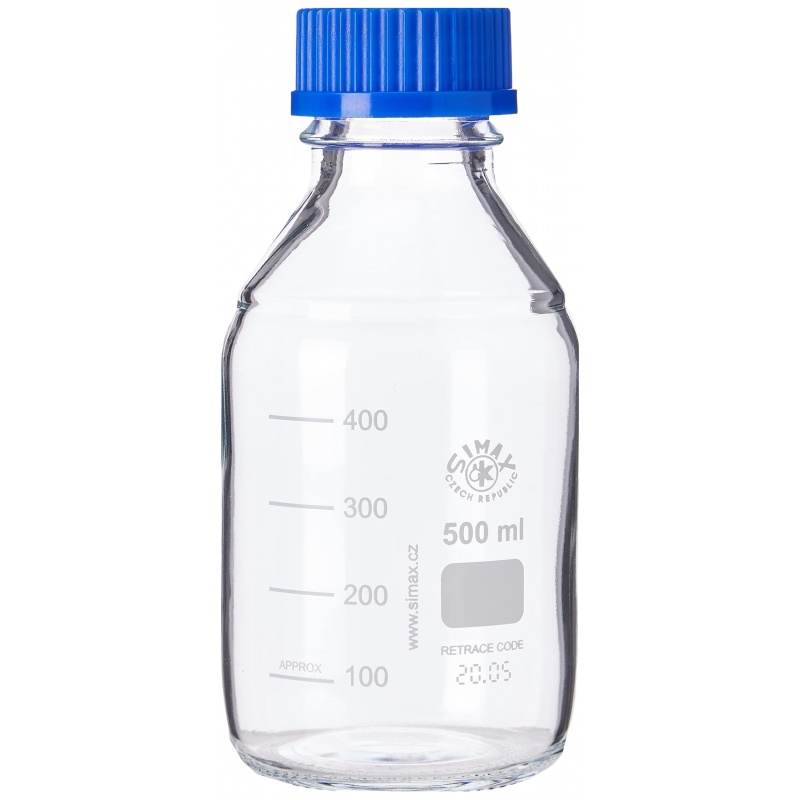Sticla de laborator autoclavabila cu capac - ISO 4796 - 500 ml 2