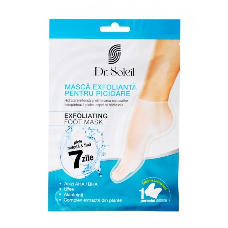 Masca exfolianta pentru picioare Dr. Soleil - 1 pereche