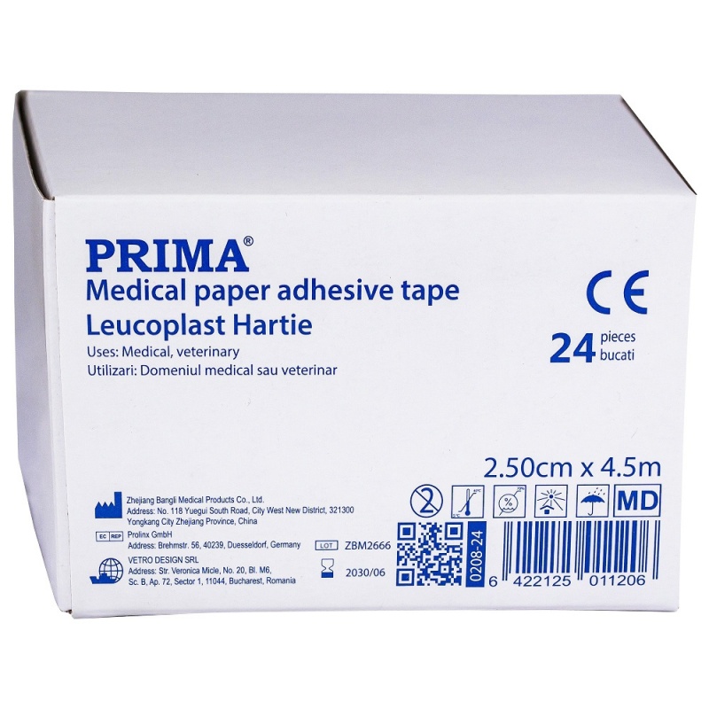 Leucoplast hartie - 2.5 cm x 4.5 m - 24 buc 2
