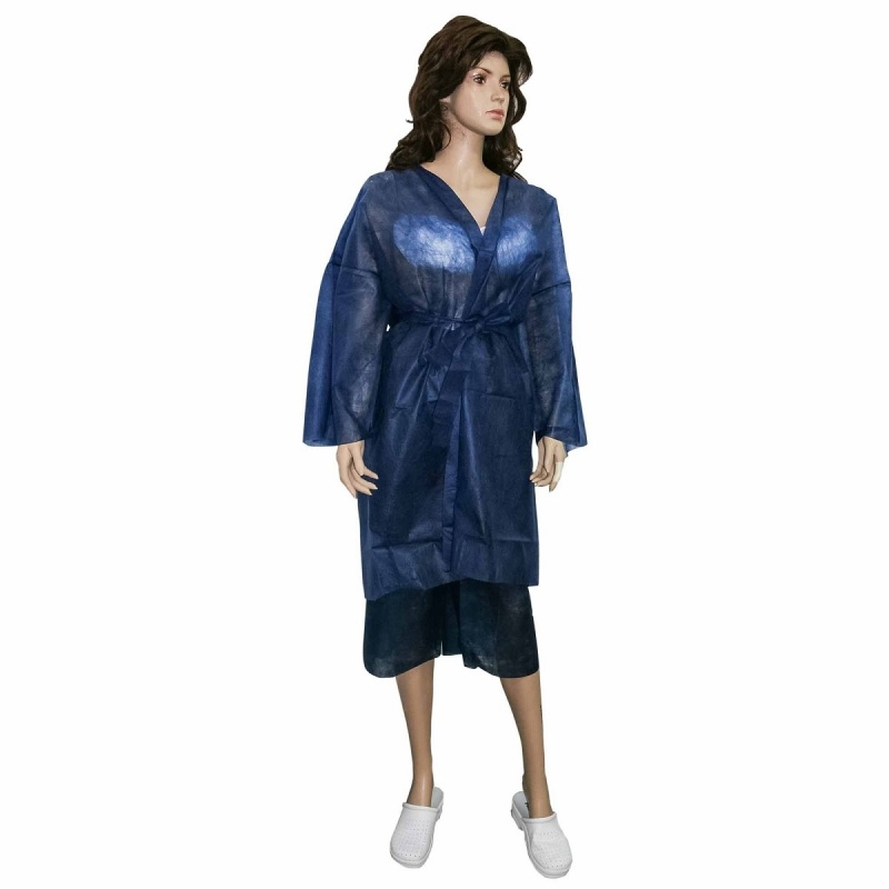 Kimono cosmetic, SPA, unica folosinta - Albastru