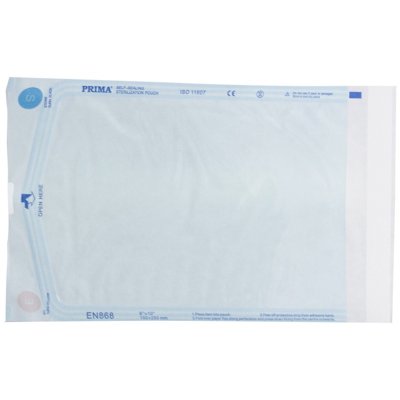 Pungi sterilizare autosigilante autoclav - 150 x 250 mm - 100 buc