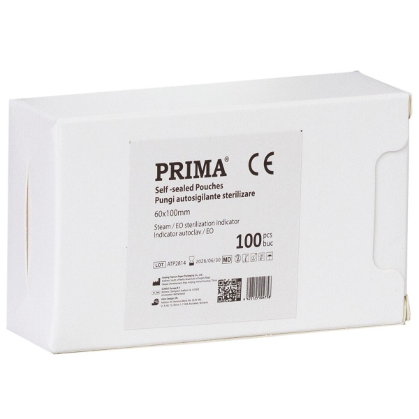Pungi sterilizare autosigilante autoclav - 60 x 100 mm - 100 buc