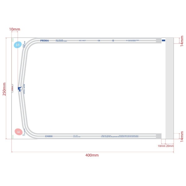 Pungi sterilizare autosigilante autoclav - 250 x 400 mm - 100 buc