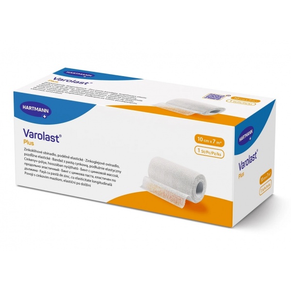 Varolast Plus - Fasa elastica cu zinc - 10 cm x 7 m