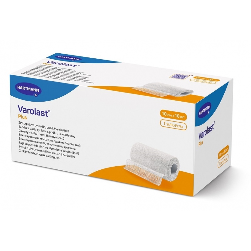 Varolast Plus - Fasa elastica cu zinc - 10 cm x 10 m
