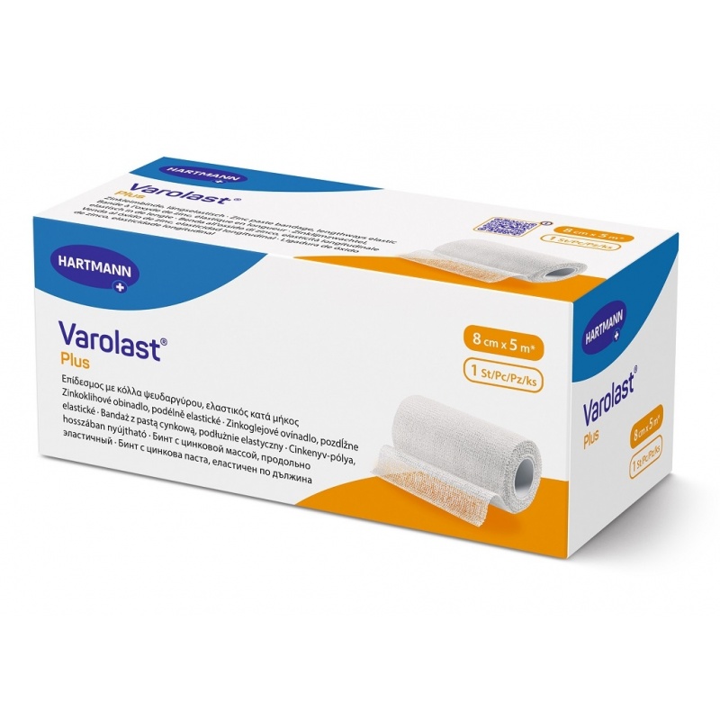 Varolast Plus - Fasa elastica cu zinc - 8 cm x 5 m