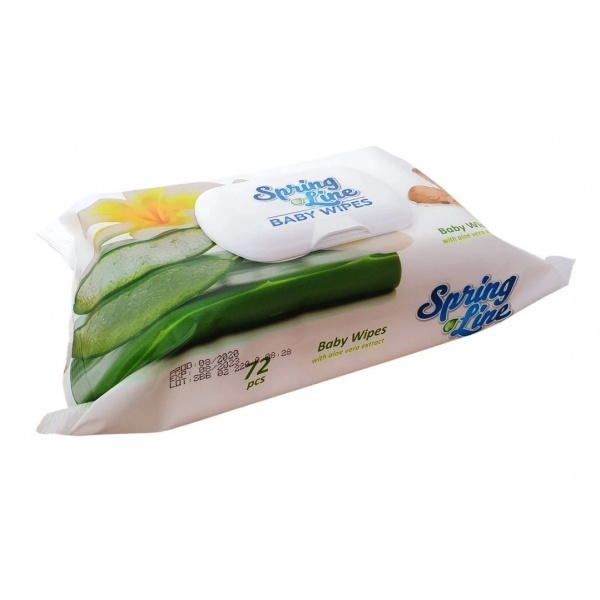 Servetele Umede Baby Wipes cu Aloe Vera - 72 buc