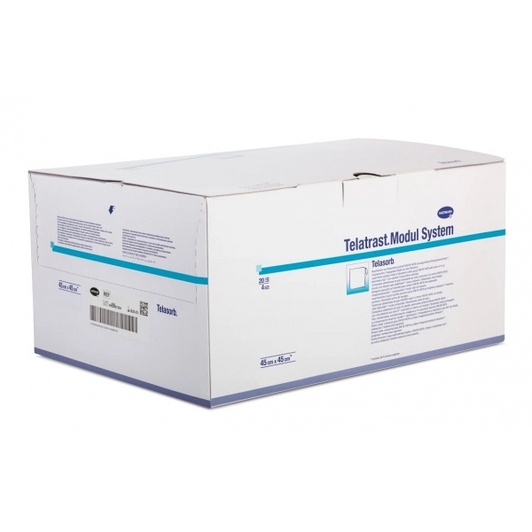 Telasorb - Lavete chirurgicale ne-sterile din tifon cu cip radioopac - 45 x 45 cm - 5 buc