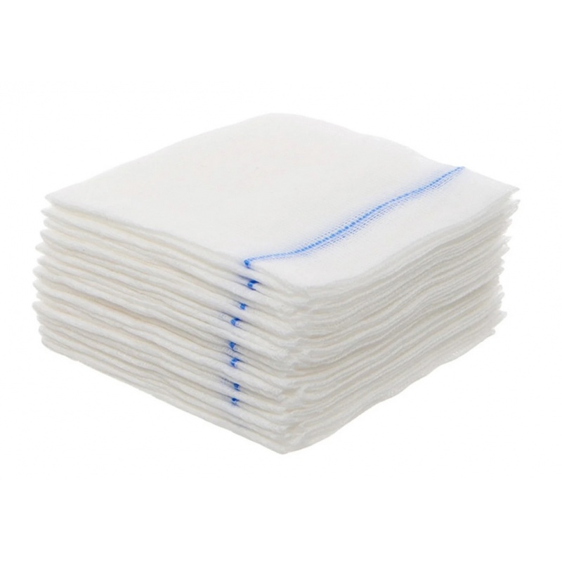 Comprese tifon nesterile cu Fir Radiologic 5 x 5 cm - 8 straturi - 100 buc