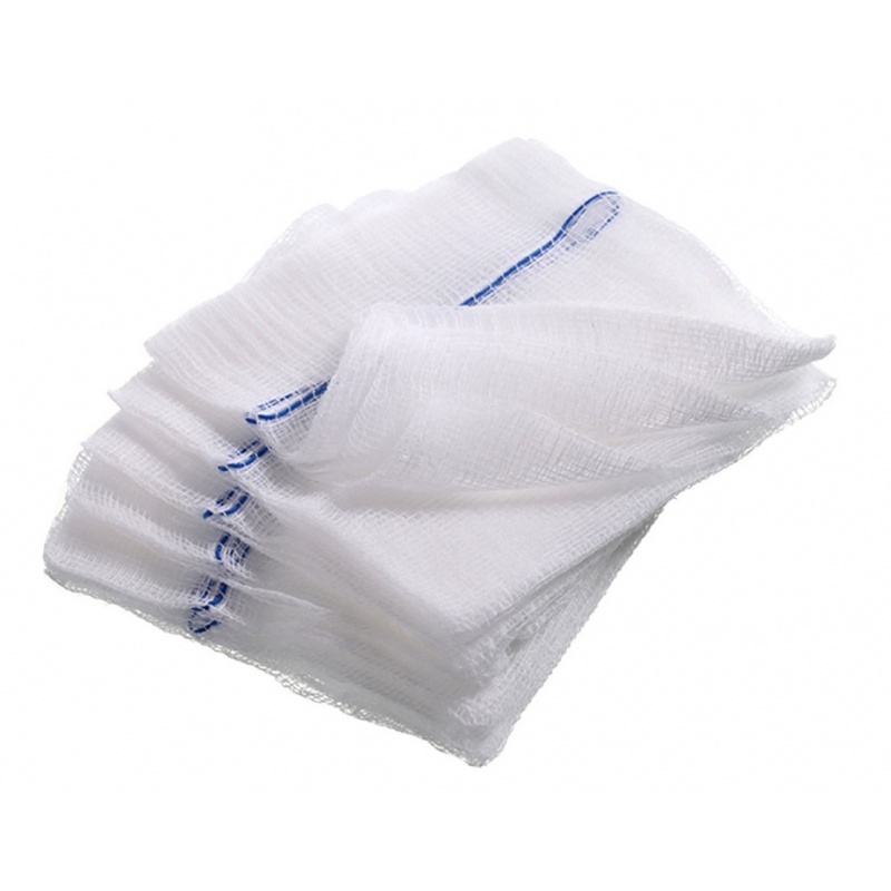 Comprese tifon nesterile cu Fir Radiologic 10 x 10 cm - 16 straturi - 100 buc