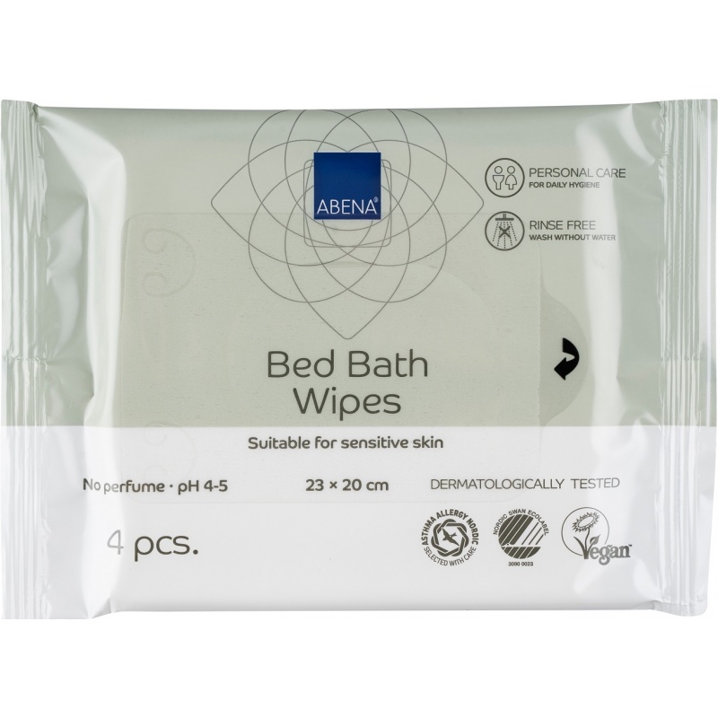 Servetele de baie pentru spalarea la pat - 23 x 20 cm - 4 buc