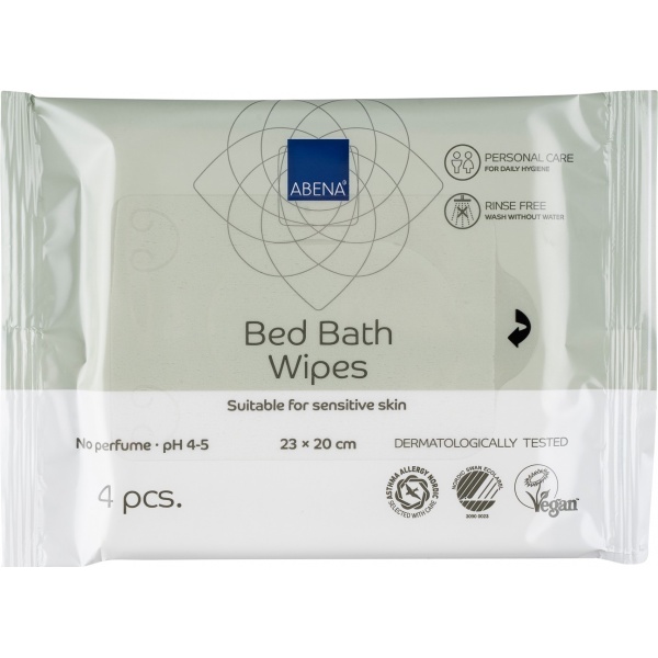Servetele de baie pentru spalarea la pat - 23 x 20 cm - 4 buc
