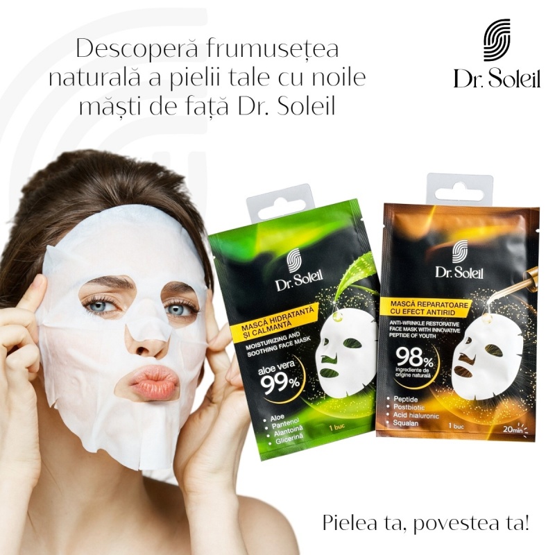 Masca de fata hidratanta si calmanta - Dr. Soleil 2