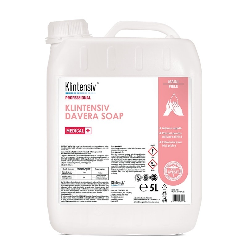 Davera Soap - Sapun lichid antimicrobian - 5 litri