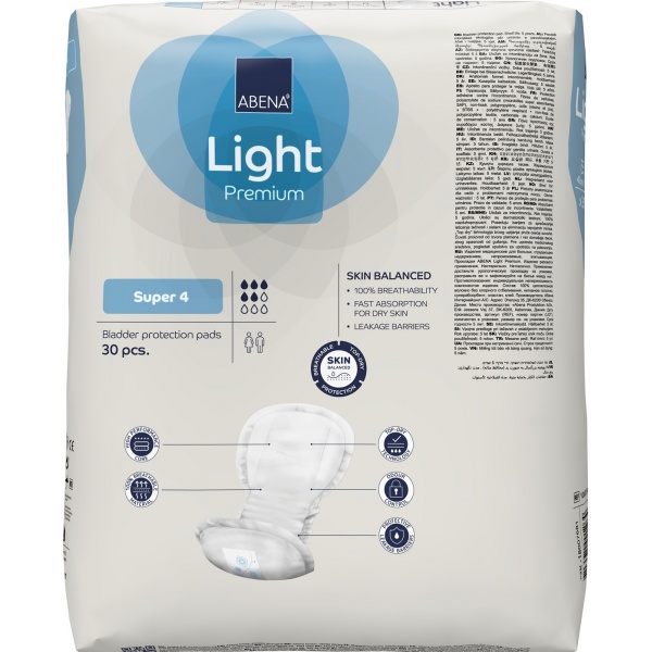Abena Light Super 4 - Absorbante anatomice - 30 buc