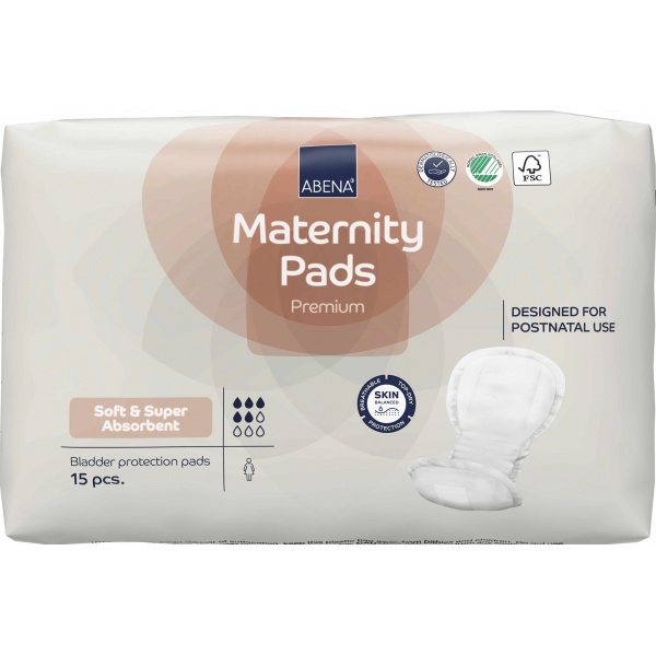 Abena Maternity - Absorbante anatomice post-natale - 15 buc