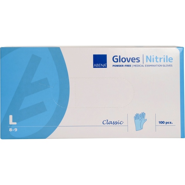 Abena - Manusi de Examinare din Nitril - Albastre - L - 100 buc