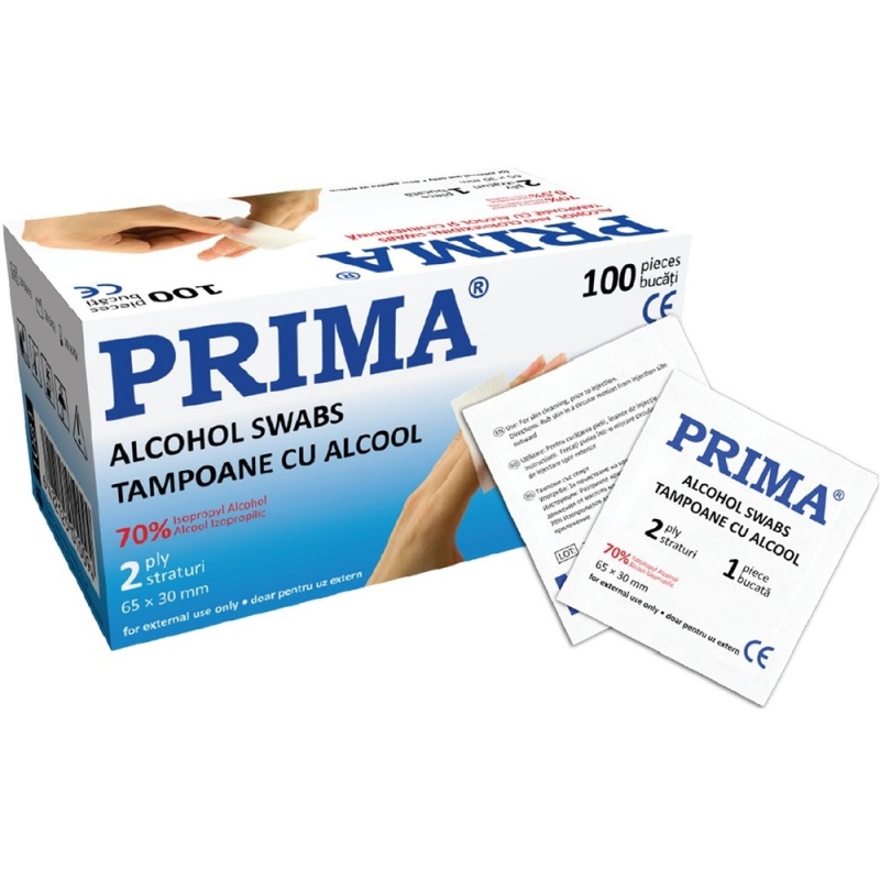 Tampoane cu Alcool pentru injectii - 100 buc