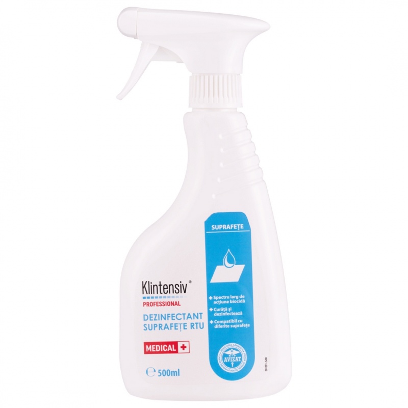 Klintensiv - Dezinfectant suprafete gata de utilizare - 500 ml