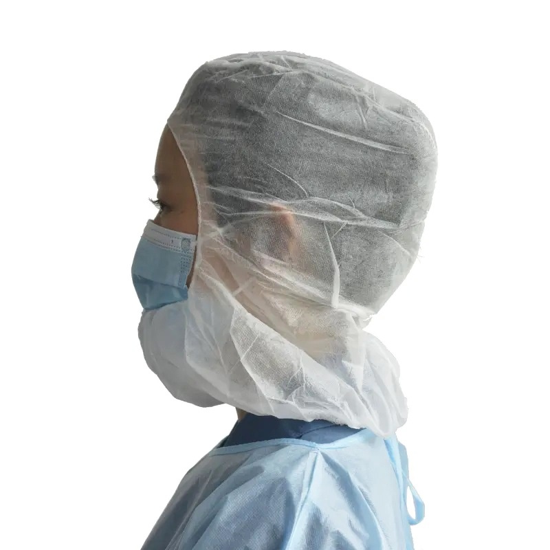 Bonete tip cagula cu elastic - Albe - 100 buc 2