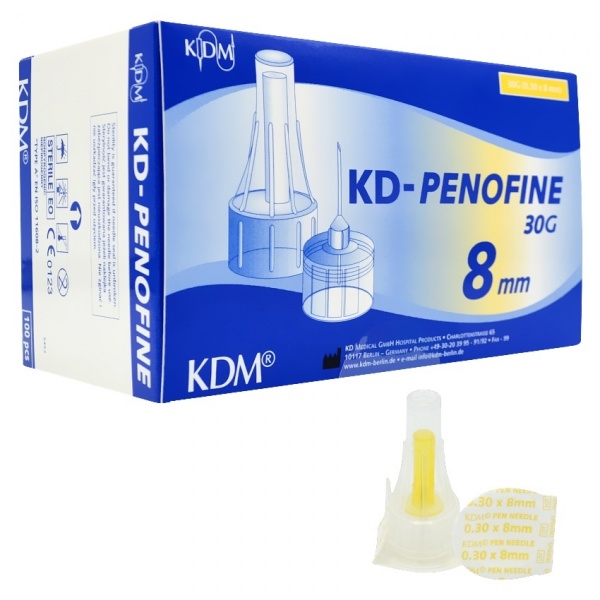 Ac tip PEN pentru insulina - 30G x 8 mm - 100 buc