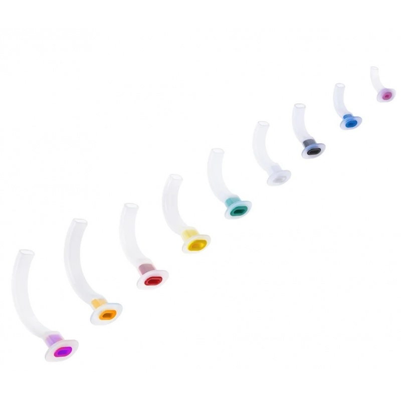 Pipa respiratie tip Guedel - Negru - Nr. 0 - 6 cm 2