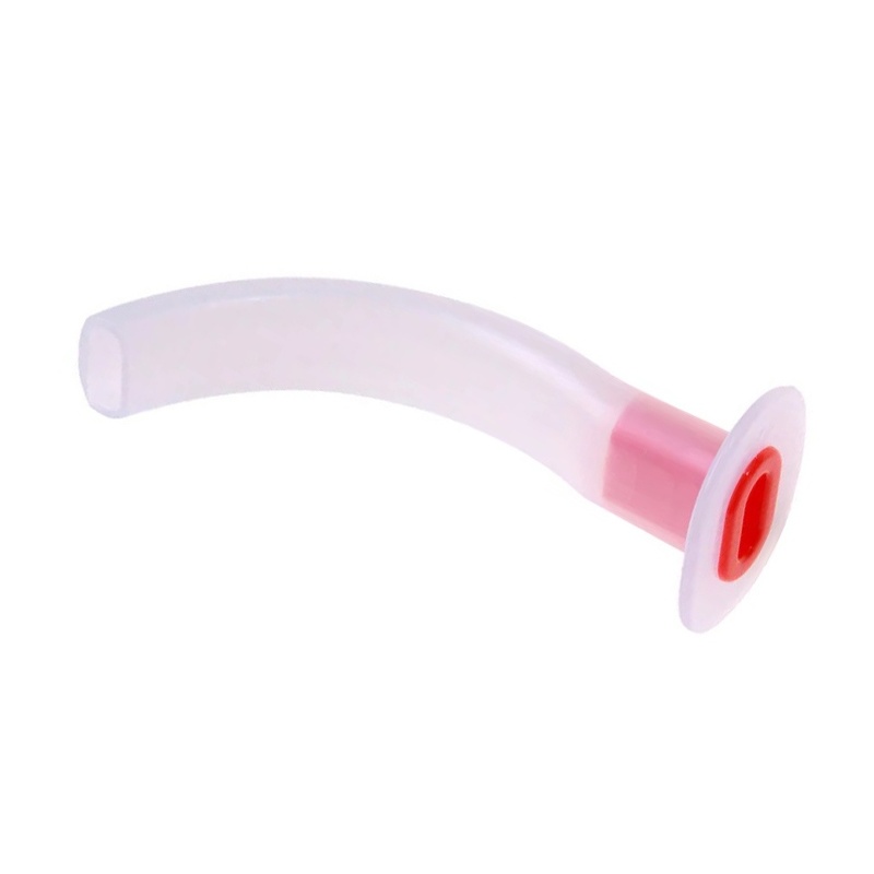Pipa respiratie tip Guedel - Rosu - Nr. 4 - 10 cm