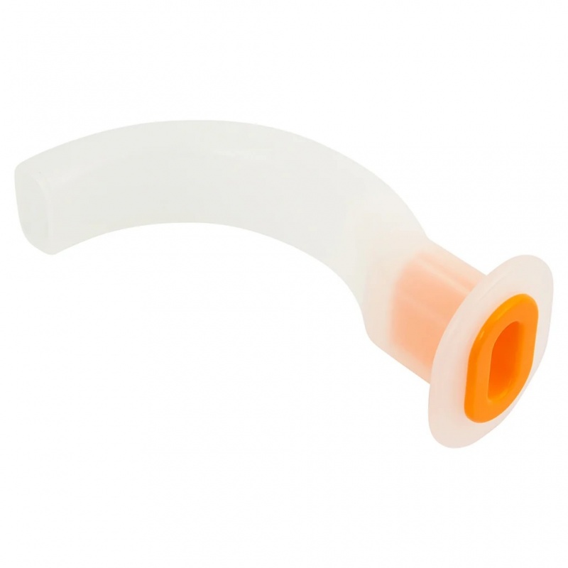 Pipa respiratie tip Guedel - Portocaliu - Nr. 6 - 12 cm