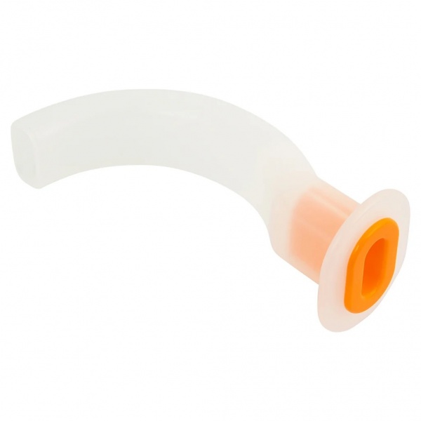 Pipa respiratie tip Guedel - Portocaliu - Nr. 6 - 12 cm