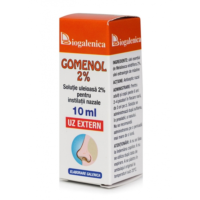 Gomenol 2 % antiseptic nazal - 10 ml 2