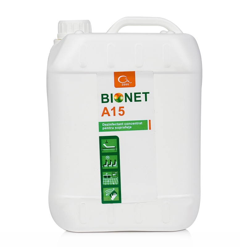 Bionet A15 - Dezinfectant suprafete concentrat - 5 litri