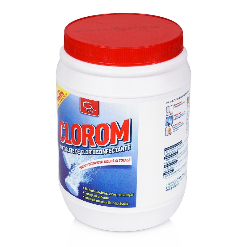 Clorom - Dezinfectant clorigen - 200 Tablete 2