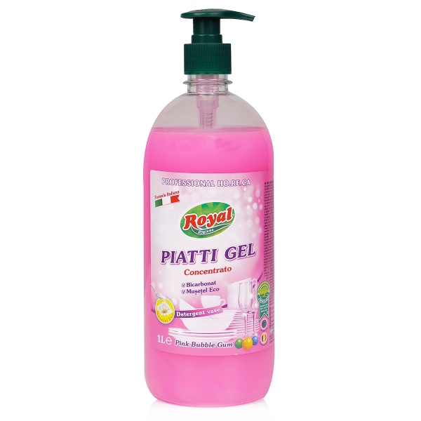 Detergent de vase concentrat Royal Hygiene - Pink Bubble Gum - 1 litru