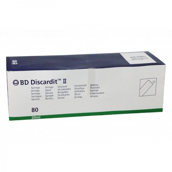 Seringi 20 ml cu ac 21G - BD Discardit - 80 buc