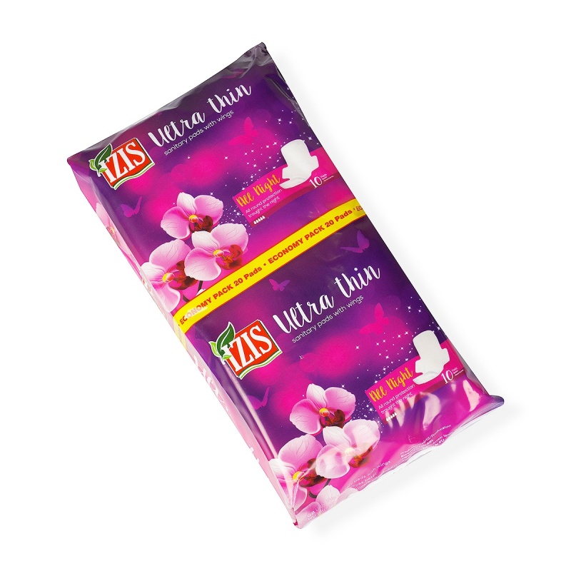 Absorbante cu aripioare Izis - De Noapte - 20 bucati 2
