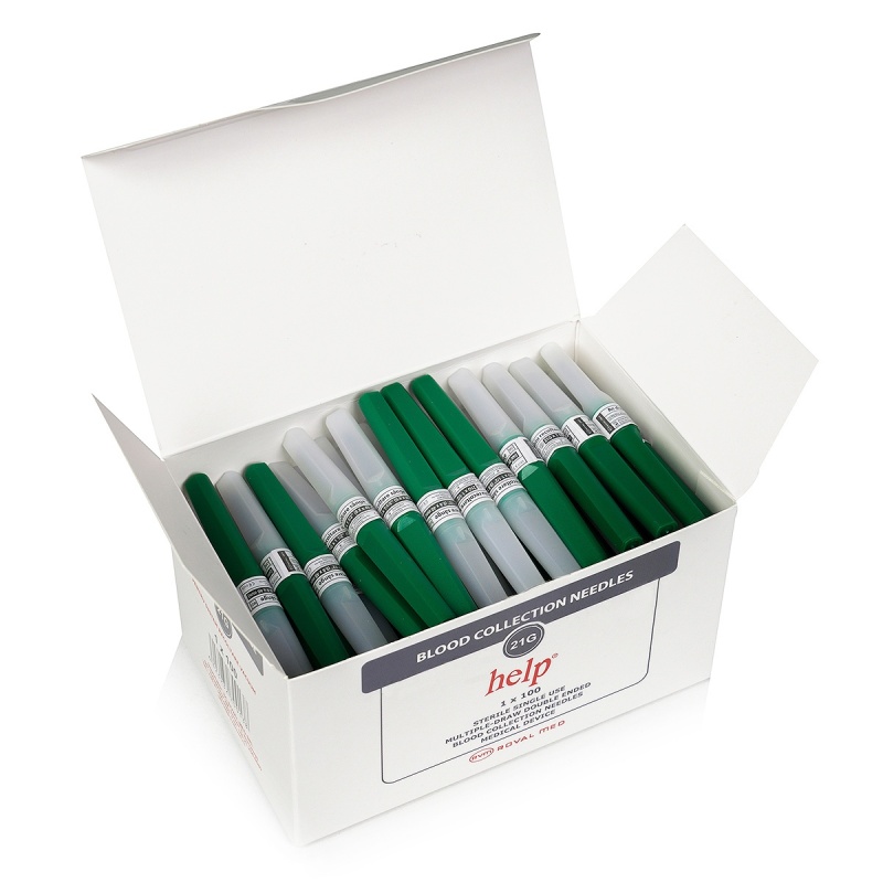Ace vacutainer - 21G - Verde - 100 buc