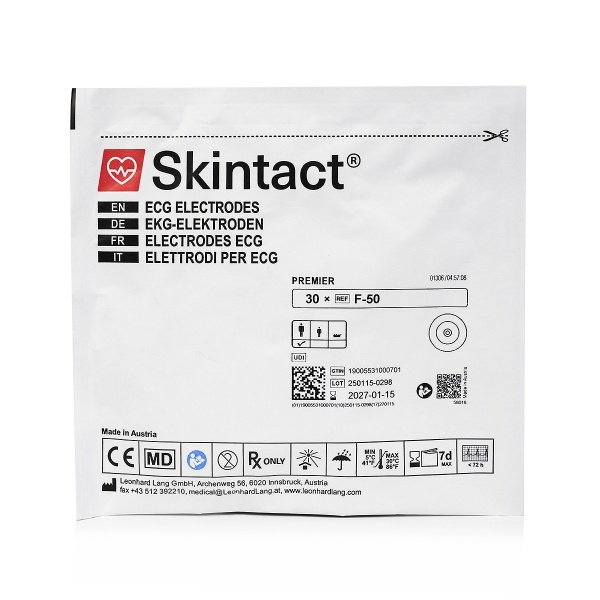 Electrozi EKG Skintact F-50, adulti, cu gel, 50 mm - 30 buc