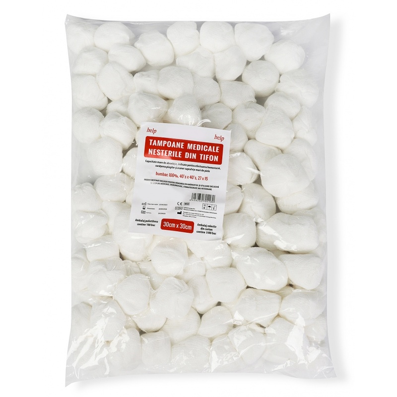 Tampoane medicale nesterile 30 x 30 cm - 100 buc