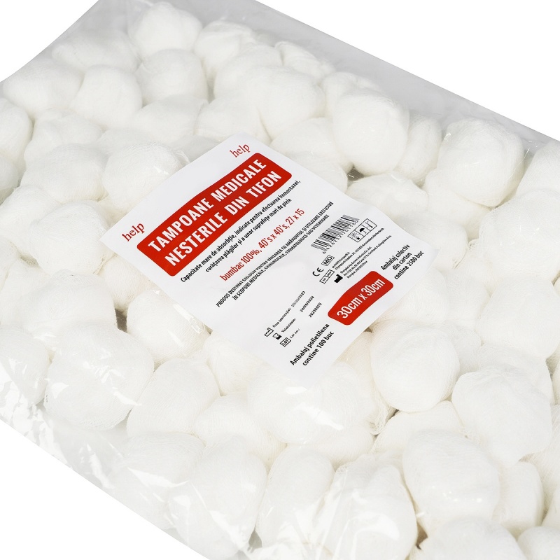Tampoane medicale nesterile 30 x 30 cm - 100 buc 2