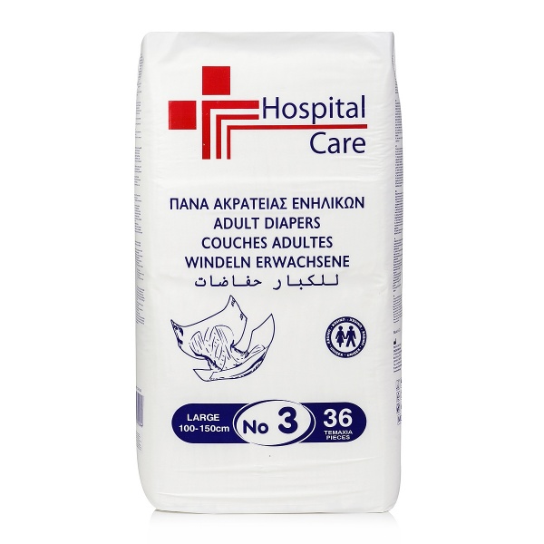 Scutece Adulti Hospital Care - L - 34 buc