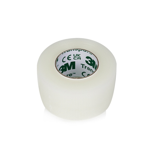 Transpore 3M - Leucoplast plastic transparent - 2.5 cm x 9.1 m