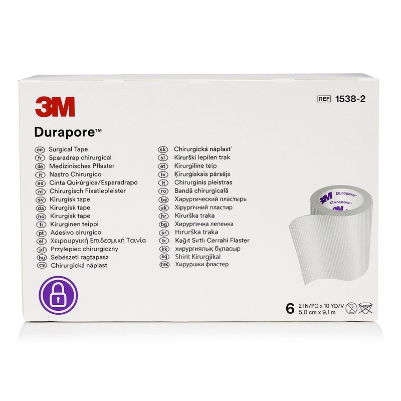 Durapore 3M - Leucoplast matase - 5 cm x 9.1 m