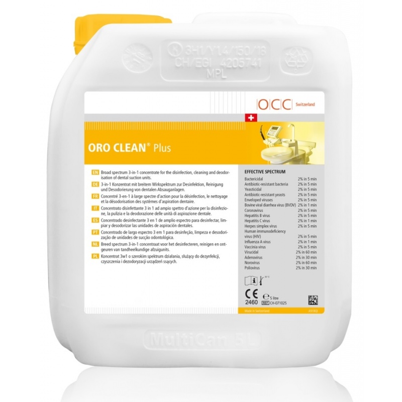 ORO Clean Plus - Dezinfectant concentrat sisteme de aspiratie - 5 litri