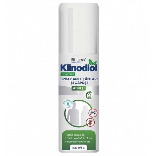Klinodiol - Spray anti tantari si capuse – Adulti - 100 ml